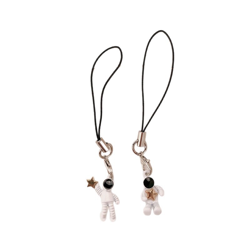 Cosmonautas lindos colgantes superman astronautas estelares móviles colgantes bolsos llaveros colgantes
