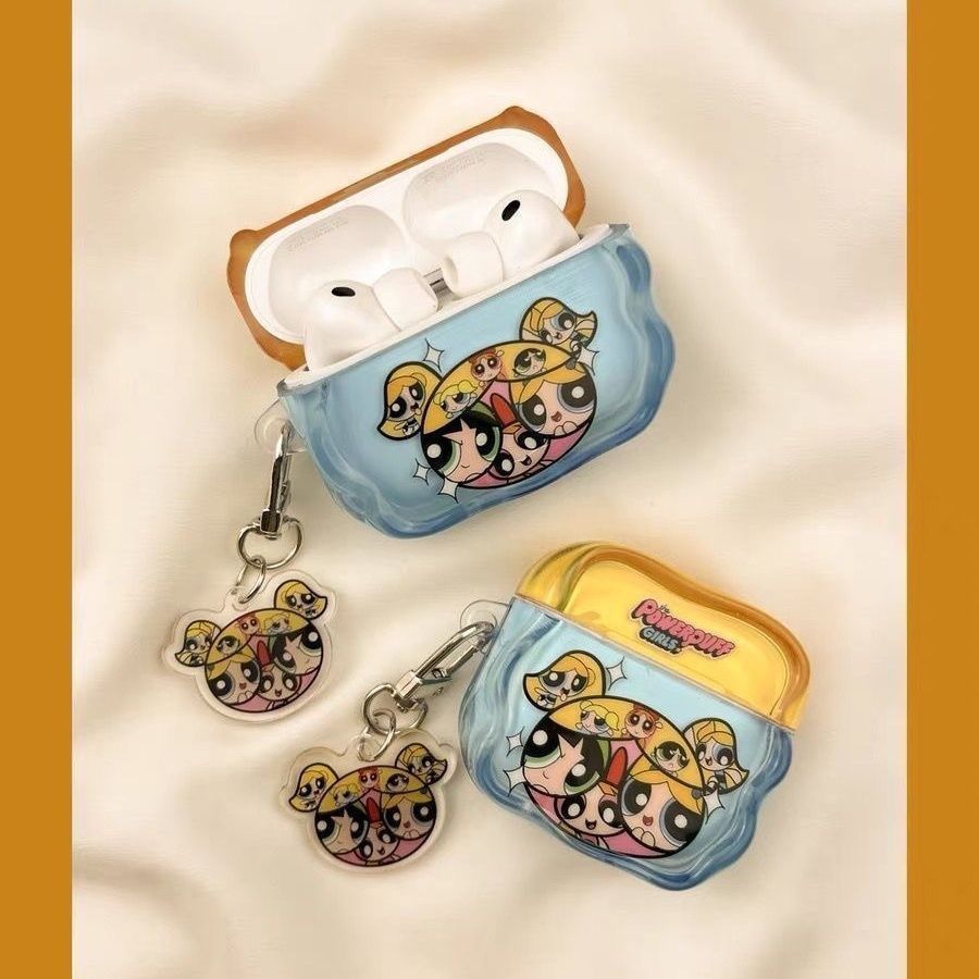 Cartoon Flying Sky Girl Police Airpod ProPro2 Gen3 Bluetooth Case Apple 4 Gen5 Case auriculares