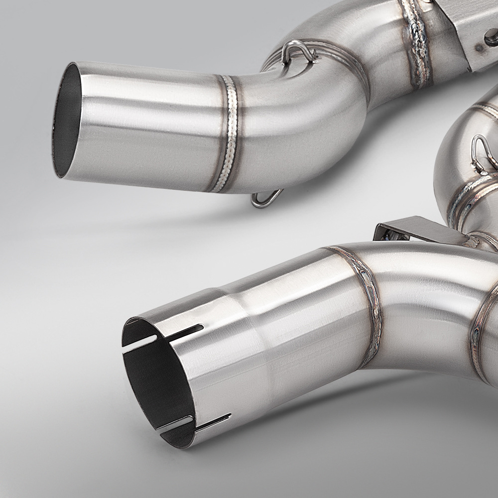 Motorcycle exhaust pipe suitable for DUKE125 250 390ADV stainless steel mid-section and tail-section silencer