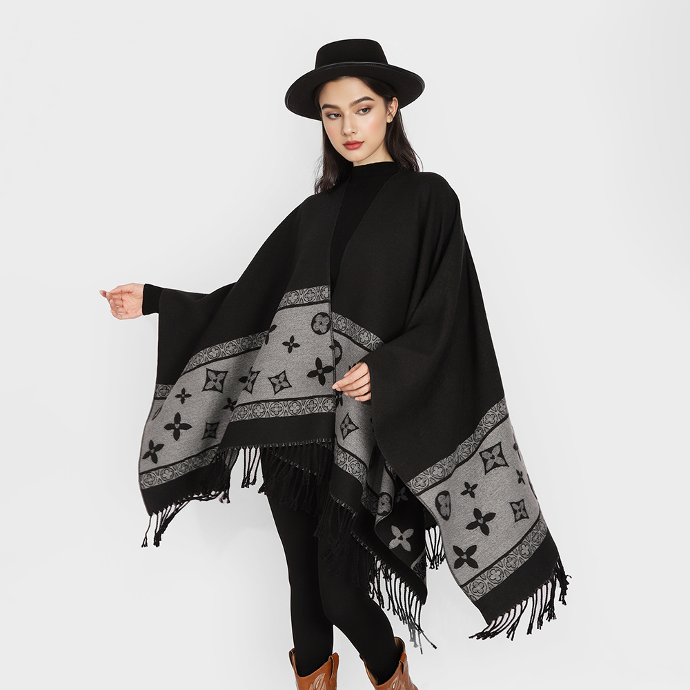 Nuevo núcleo de hilo de envoltura, estilo de alta calidad, manto de color sólido, moda femenina, bufandas cálidas, vestido de viaje de Yunnan