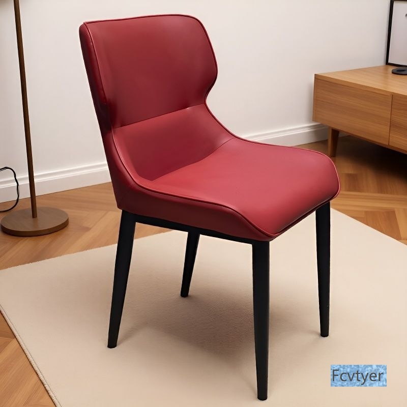 Creative Dining Chair Nordic Stool Light Luxury Dining Chair Home Italian Hotel Leather Modern Simple