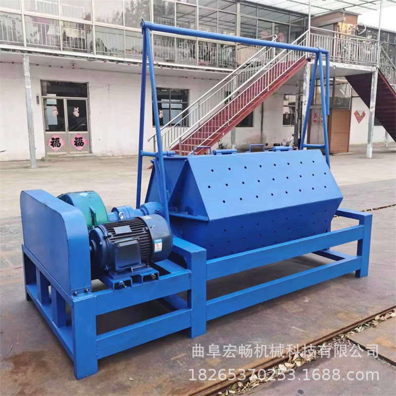 鹅卵石去棱角六角滚筒抛光机 五金零件除锈打磨机 铁件去毛刺机