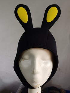 3MM thick warm cartoon diving cap swimming cap