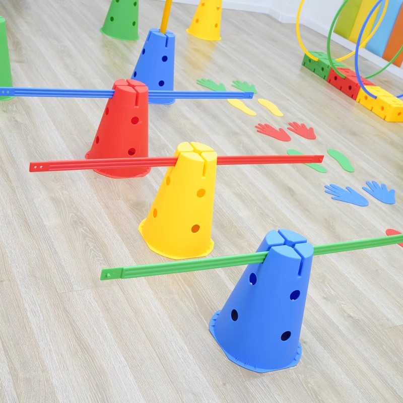 Vientiane varita de entrenamiento sensorial combinación de ejercicio al aire libre equilibrio entrenamiento físico juguete de educación temprana para jardín de infantes
