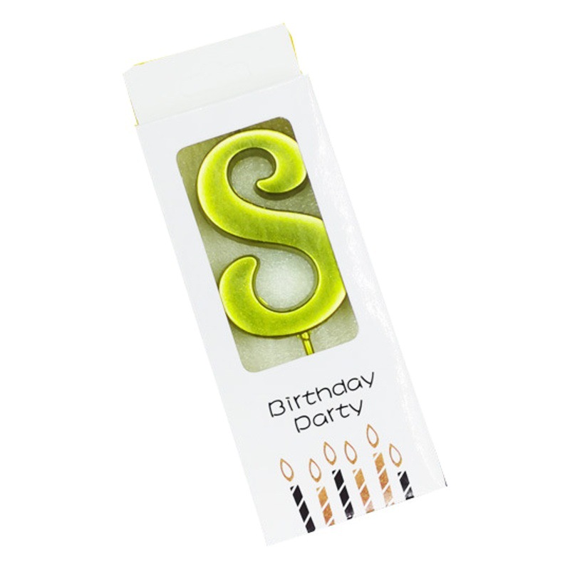 大きいサイズの数字のろうそくの誕生日のパーティーの装飾の形の金色のケーキはろうそくの卸売りの箱の数字のろうそくを焼きます