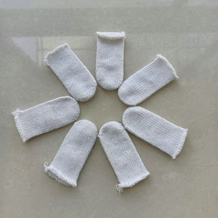 Cotton Yarn Finger Cover Strong Labor Protection Handmade Finger Cover Protective Cotton Thick Durable Line Finger Cover Non-slip Wear-resistant Cloth Finger Cover