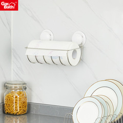 Magnetic Wall Organizer for Tissue Paper and Napkins, No-Hole Kitchen Towel Holder, Stainless Steel Wall Mount Bracket