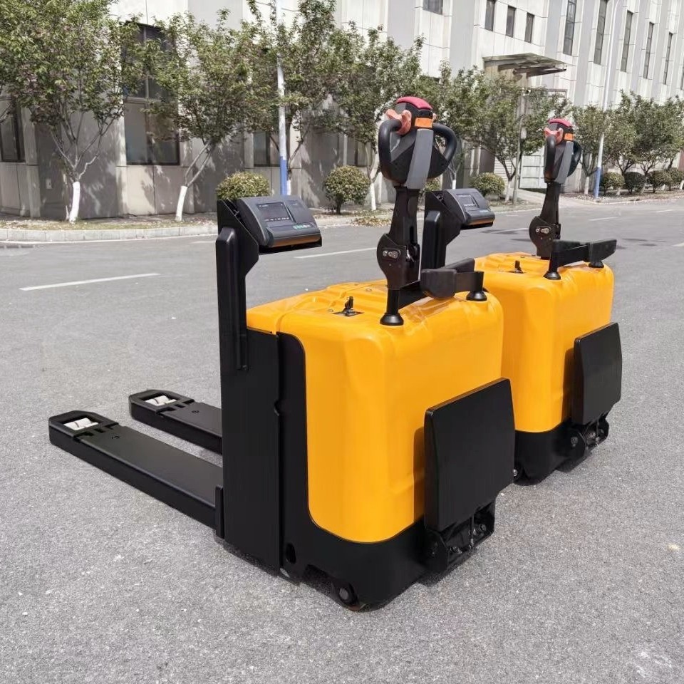 普尔夫全自动电动叉车3吨带秤称重液压地牛仓库工厂托盘车搬运车