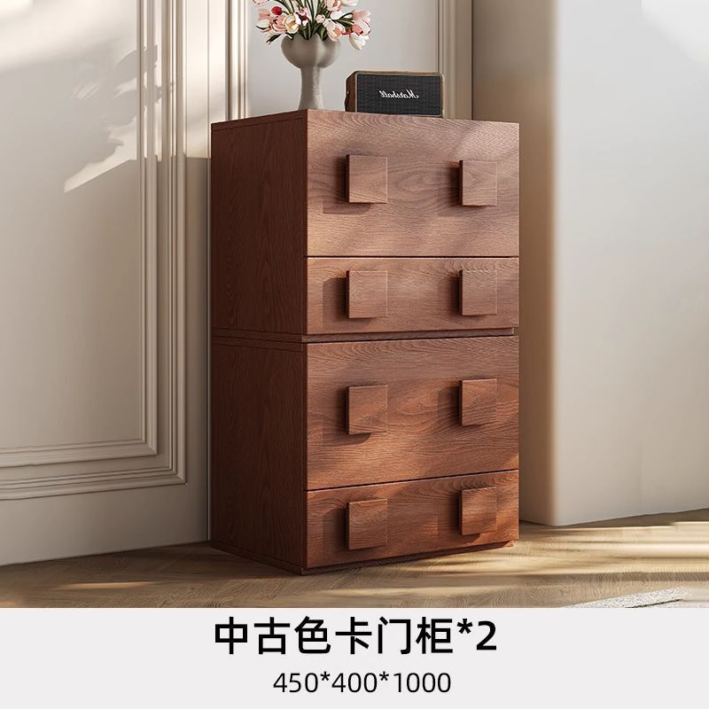美式中古风卡门柜斗柜家用客厅储物柜组合电视柜卧室收纳柜床头柜|undefined