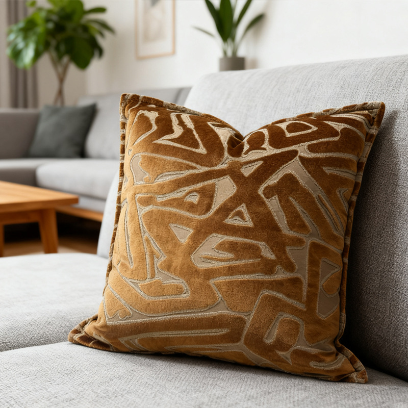 New Chinese Style Mid-Century Artist Pillow Living Room Sofa Lumbar Pillow Model Room Decoration B&B Bedside Cushion