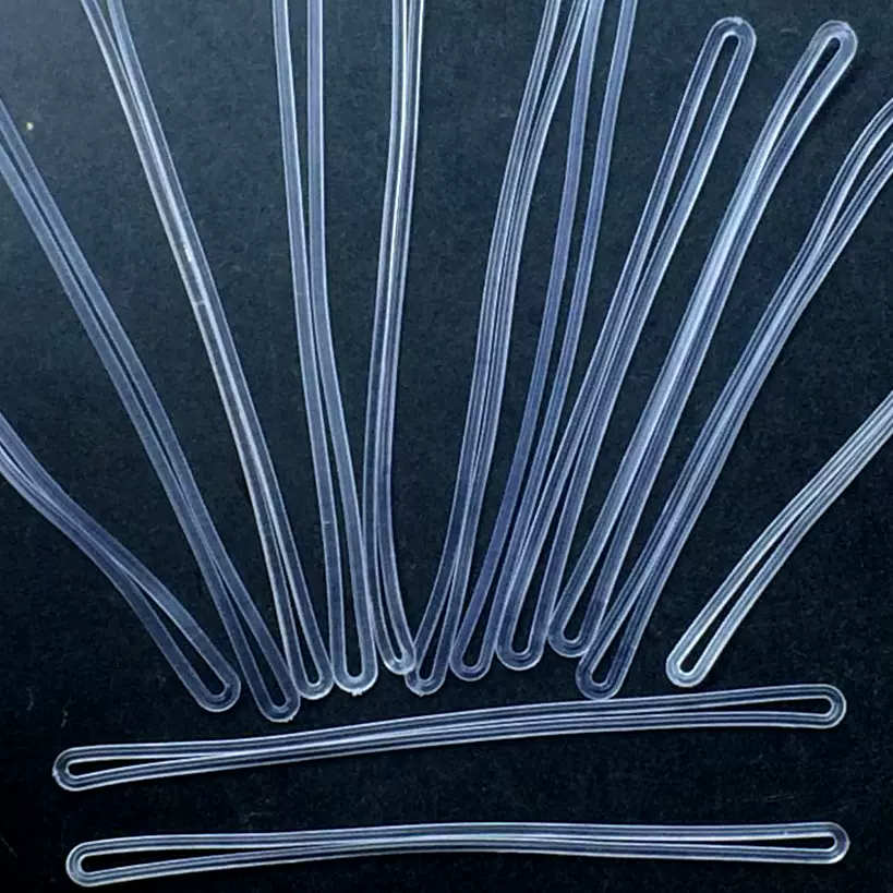 现货供应环保PVC超透明挂绳干净行李牌吊绳彩色登机牌挂绳批发