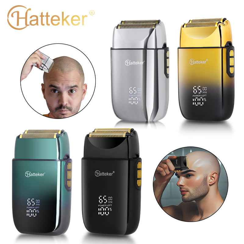 HATTEKER往復式増白器髪廊油頭男性髭剃り全身水洗い双網髭剃り|undefined