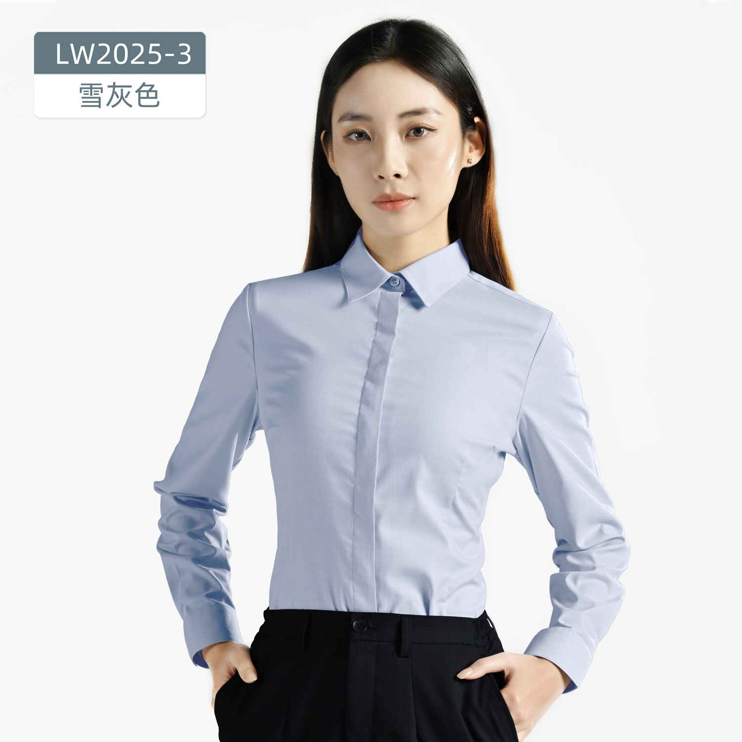 Tres camisas de fibra de bambú de mujeres de mangas cortas sin quemar el trabajo de la propiedad de viajes de la unidad de herramientas de ropa de vestir profesional para comprar camisas image 15