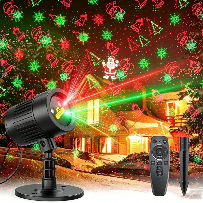 Outdoor Waterproof Lawn Lamp Villa Laser Lamp Red Green Blue Gypsophila Courtyard Projection Lamp Christmas Atmosphere Lamp Outdoor Waterproof Lawn Lamp Villa Laser Lamp Red Green Blue Gypsophila Courtyard Projection Lamp Christmas Atmosphere Lamp