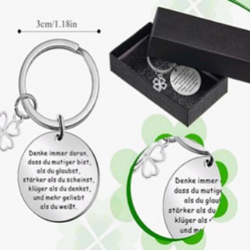 欧美跨境不锈钢刻字书签金属吊坠钥匙扣饰品礼物定