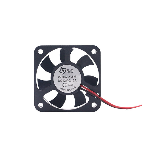 Factory Direct Sale 5010 Mini Cooling Fan with 2 Wires, Oil-impregnated, DC 5V/12V/24V, Silent 5cm DC Industrial Fan