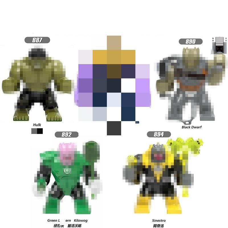 Xinhong X160/890/892/887 Superhero Green Giant Children's Educational Building Block Figure Toy