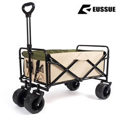 Outdoor camping trailer folding pull-along campervan barbecue picnic stall small cart push cart utility vehicle camping car