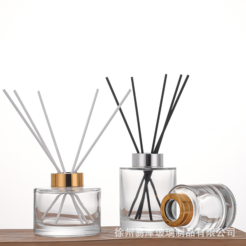 Botella cilíndrica gran boca botella de vino ancestral Marlon transparente 150ml botella vacía de vidrio de alto valor facial expandir el aroma