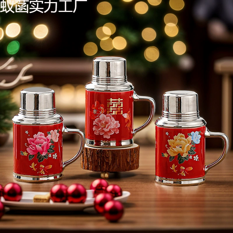 Старомодная офисная чашка, чайник, кружка в китайском стиле, ретро, ​​свадебная, домашняя, керамическая, ностальгическая