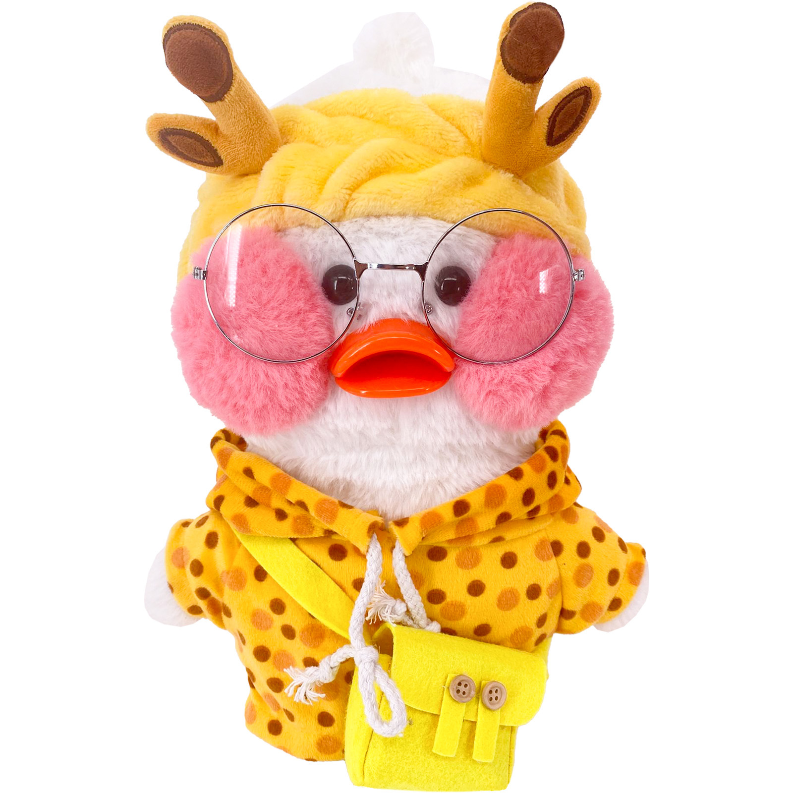Nueva 30cm pequeño pato amarillo felpa juguete Ropa Accesorios lindo peluche muñeca animal muñeca juguete de los niños
