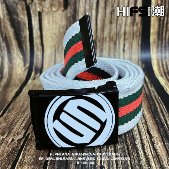 Students Korean Style Trendy Belt Men's Trendy Belt Boys Canvas Belt Trendy High School Junior High School Students Teenagers Belt