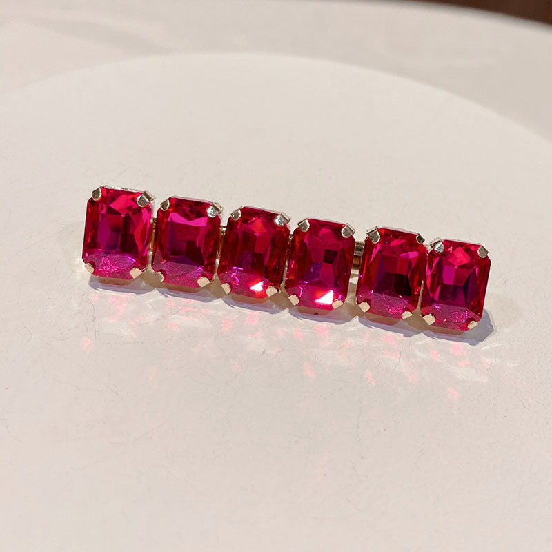 Multicolor Pattern Women'S Gender Retro Women'S Multicolor Rhinestone Diamond Hair Clip