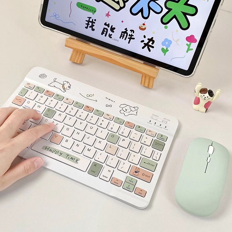 Wireless Bluetooth Tablet Keyboard for Apple iPad Huawei matepadair12 Xiaomi pad7 External Keyboard