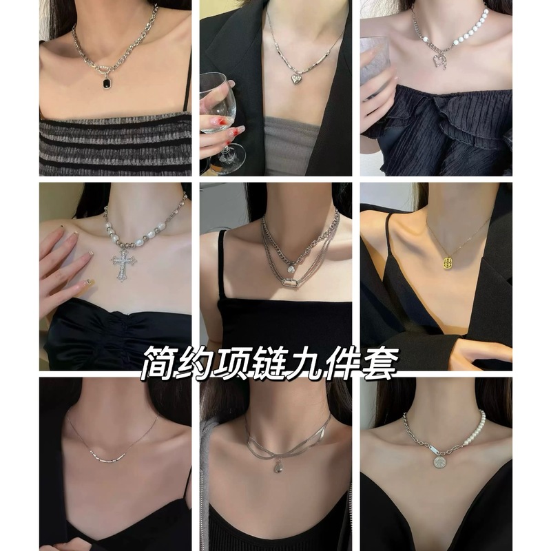 暗黑项链新款爆款网红锁骨链高级感轻奢小众日常通勤颈链配饰女|undefined