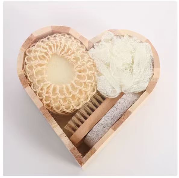Baño traje de baño amor barril de madera caja de regalo traje de baño de masaje serie traje de baño regalo promocional traje de baño