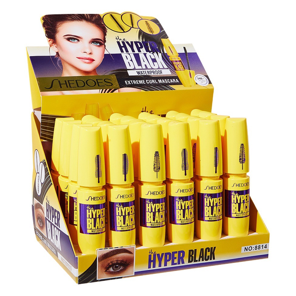 SHEDOES transfronteriza impermeable largo rizado grueso de larga duración no mareado maquillaje fácil de llevar rimel tres cabezas de cepillo image 1
