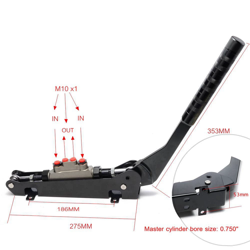 Трансграничный популярный автомобиль, модифицированный расширенный дрифт, ручной тормоз, универсальный гидравлический гоночный конкурентоспособный черный ручной тормоз