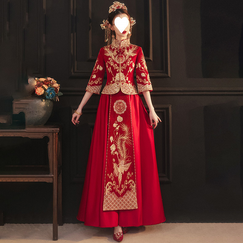 秀禾服2025新款新娘礼服结婚中式婚服显瘦2025敬酒婚服小个子大码