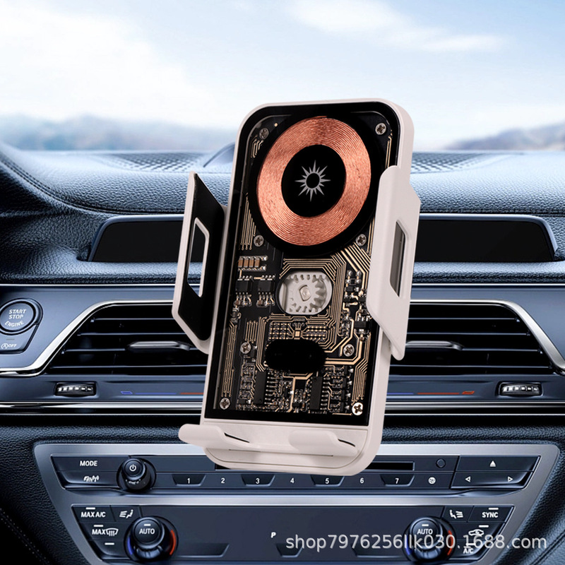 Smart Wireless Charging Stand 15W Magnetic Fast Charging Wireless Car Mount Factory Cross-Border Wholesale