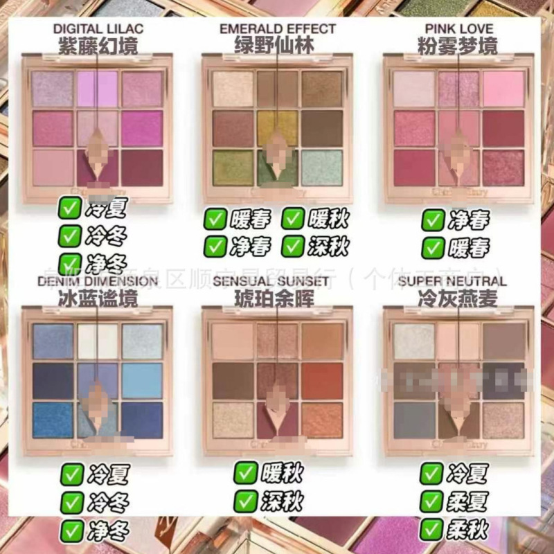 クロスボーダーおすすめ C's 新商品 9色アイシャドウパレット 9g 在庫あり 6色展開 ブライトニングパール|undefined