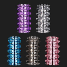 情趣颗粒环30珠大颗粒锁精环男用延迟环带刺水晶套环成人情趣用品