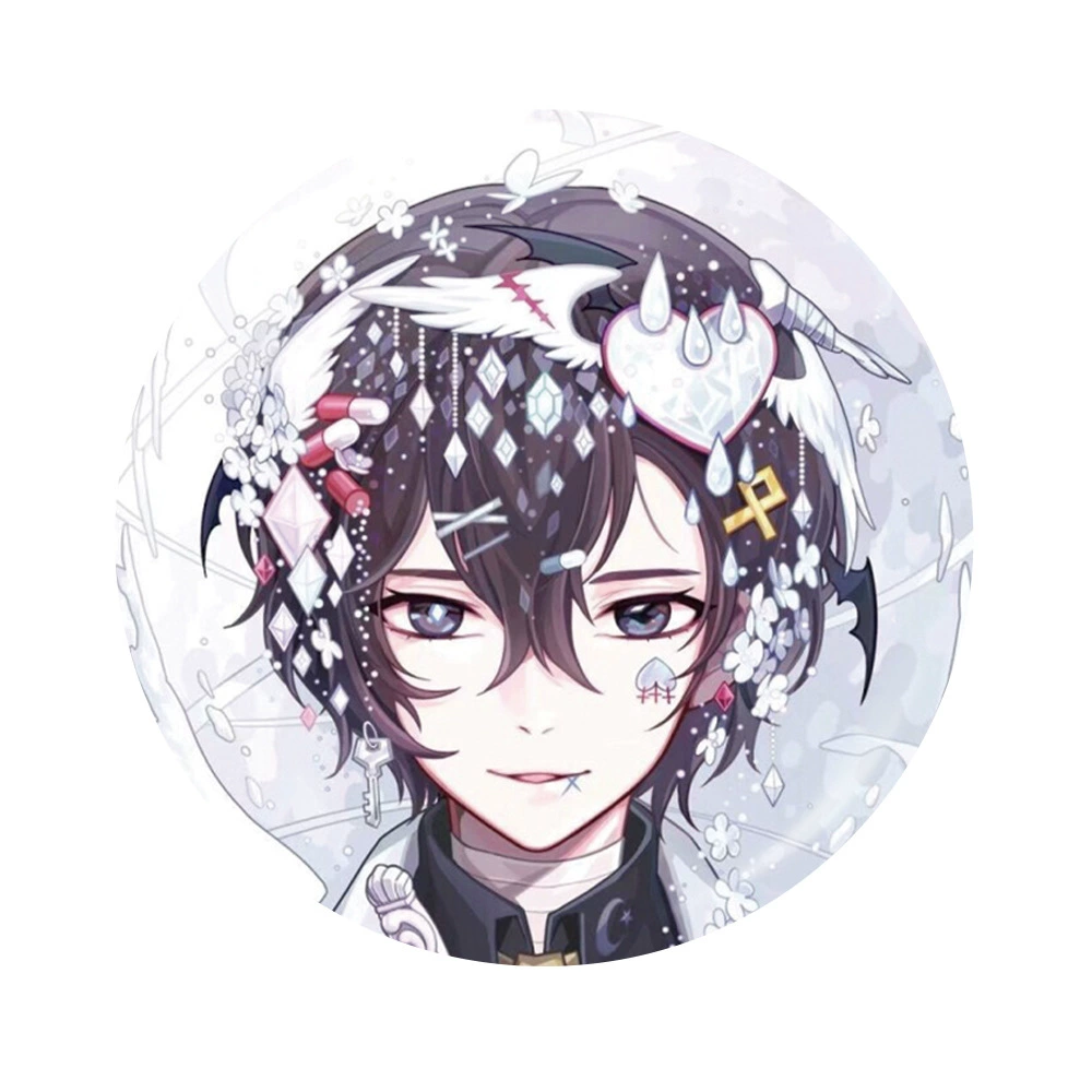 Набор лазерных бейджиков из Bungou Stray Dogs: Эдогава, случайный шаг, Накагара Чуя, Дазай, окружение аниме
