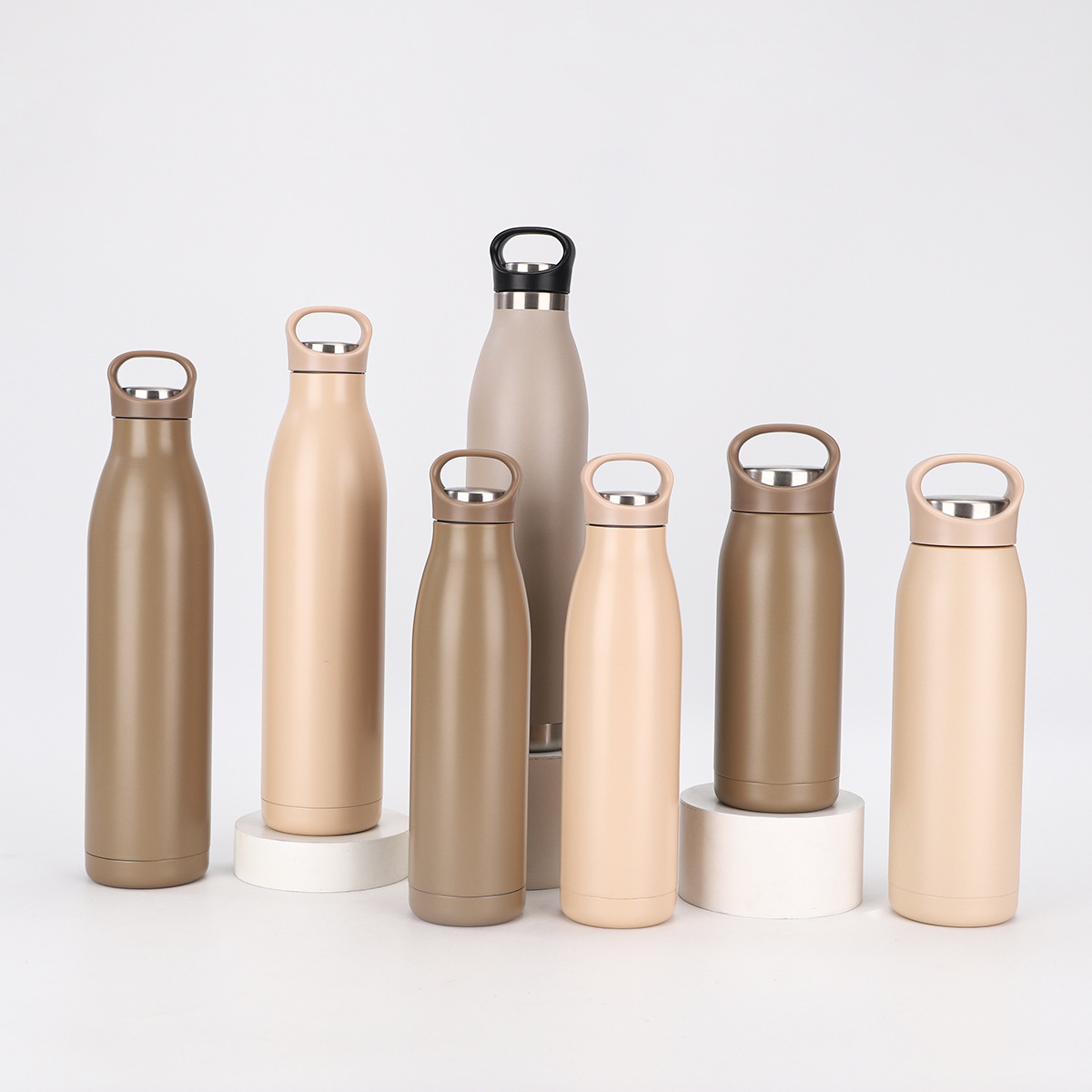 Transfronterizo 304 taza de aislamiento al vacío de acero inoxidable simple botella americana portátil al aire libre hervidor deportivo portátil