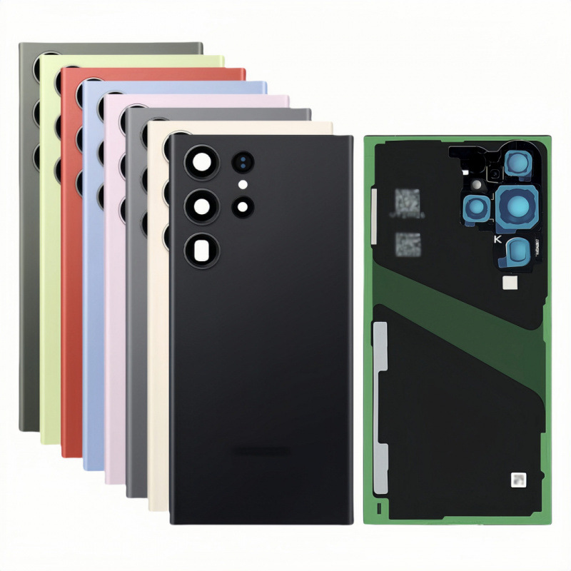 Suitable for Samsung S23 Ultra Sm-S918 Mobile Phone Battery Back Cover Glass Replacement Repair Kit Battery Cover