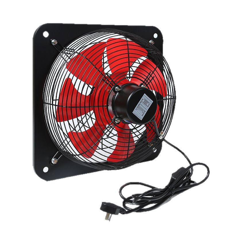 Qiangli Home Ventilador de escape de 1214 pulgadas Ventilador de escape industrial de metal Ventilador de escape de campana extractora de ventana de cocina de 47 hojas