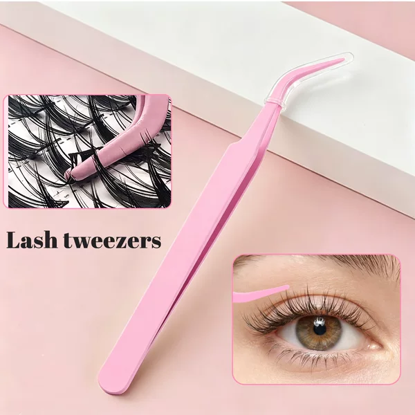 [Large Inventory] Special Tweezers for Bead Art, Pink Tweezers for False Eyelashes, Wholesale Red Tweezers in Bulk