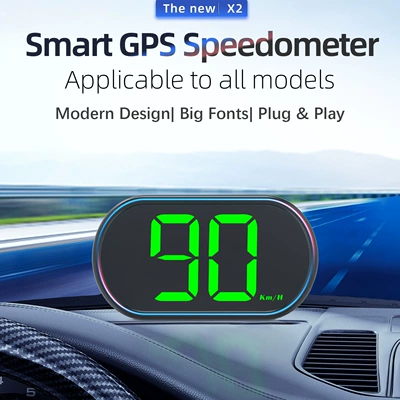High-Definition Speedometer Head-Up Instrument – Vehicle HUD - high-definition-speedometer-x2-green-light-mph-compatible-with-all-car-models