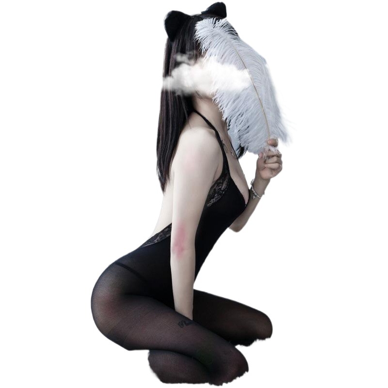 Lencería sexy Benqian, medias sexys, pijamas de encaje, accesorios para coquetear, uniforme, tentación de puro deseo, ropa de una pieza de rejilla 8607