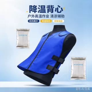 消防降暑降温背心 穿戴方便冷冻防护马甲火场救援持续蓄冷坎肩