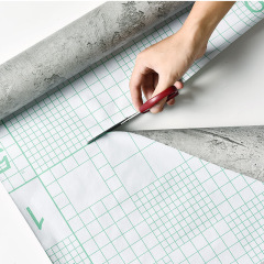 Foreign trade wholesale self-adhesive wallpaper cement pattern gray wallpaper retro industrial style wallpaper waterproof self-adhesive desktop sticker