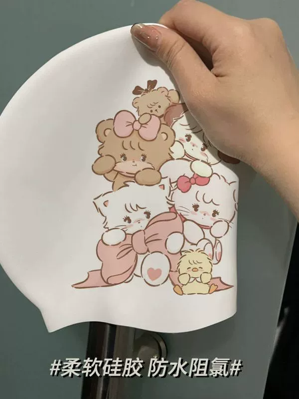 Силиконовая ныряющая шапочка для Star Kirby, специальная тренировка, водонепроницаемая, длинные волосы, шапочка для плавания, высокая эластичность, увеличенная модель, не стягивает голову в наличии