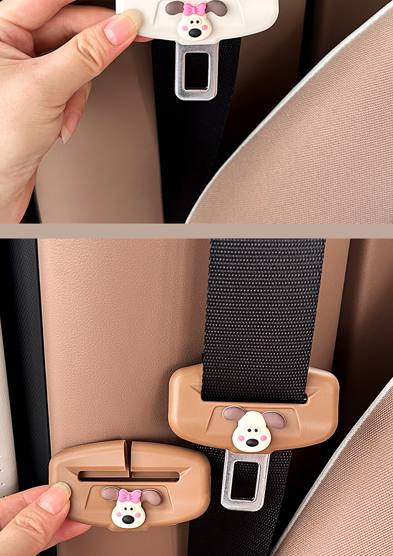 Suitable for Wuling Hongguang Mini Fifth Generation Car Interior Modification Accessories, Seat Belt Silicone Protective Cover, Anti-Collision Car Accessories