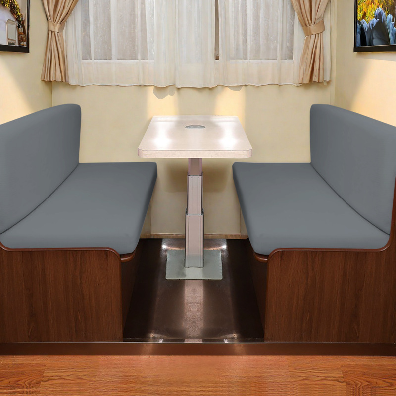 Rv Seat Cover Solid Color Knitted Rv Seat Cushion Cover Car Rv Bench All-Inclusive Dustproof Seat Cover