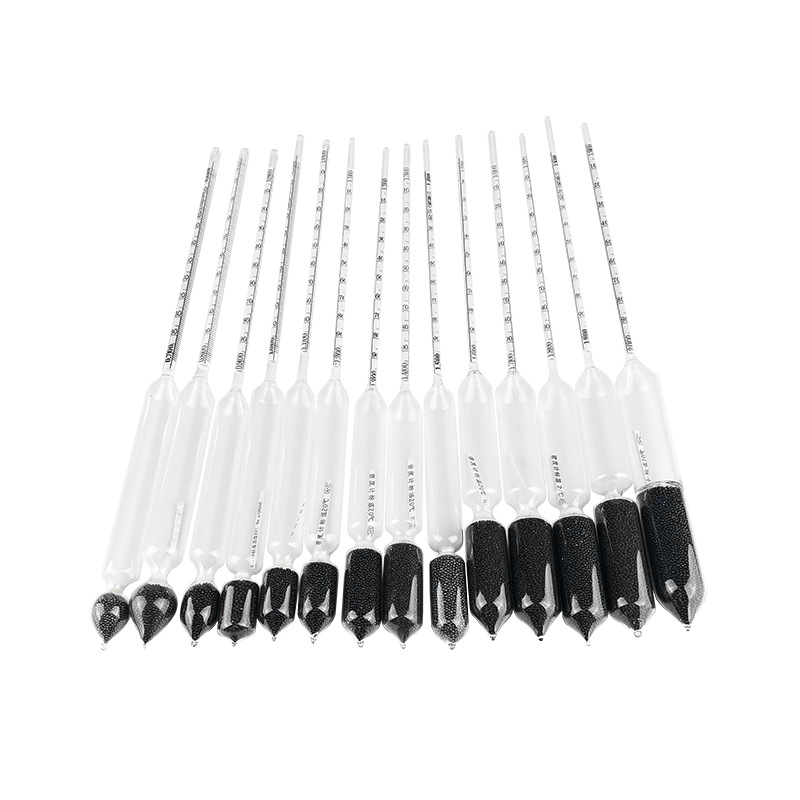 密度计波美比重计凉皮泥浆浓度计婆梅氏石油柴油检测仪器玻璃浮计