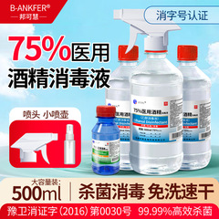 医療用75度500ml 100mlアルコール医療用消毒家庭用エタノール携帯型殺菌消毒無洗浄家庭用